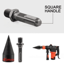 Hammer Drill And Hexagonal Hardened High-Hardness Split Drill Bit (Option: Black-G)