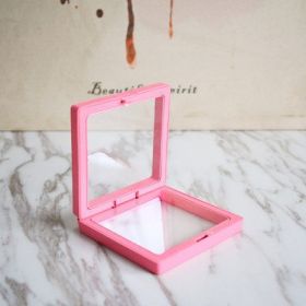 Anti-oxidation PE Film Jewelry Storage Box Color Film Suspension Box (Option: Rose Red-9 Ã— 9 Ã— 2cm)