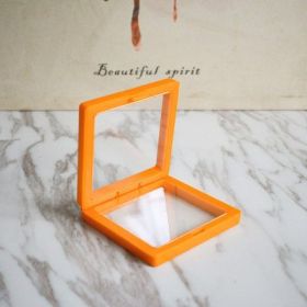 Anti-oxidation PE Film Jewelry Storage Box Color Film Suspension Box (Option: Orange-9 Ã— 9 Ã— 2cm)