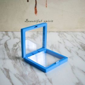 Anti-oxidation PE Film Jewelry Storage Box Color Film Suspension Box (Option: Blue-11 Ã— 11 Ã— 2cm)